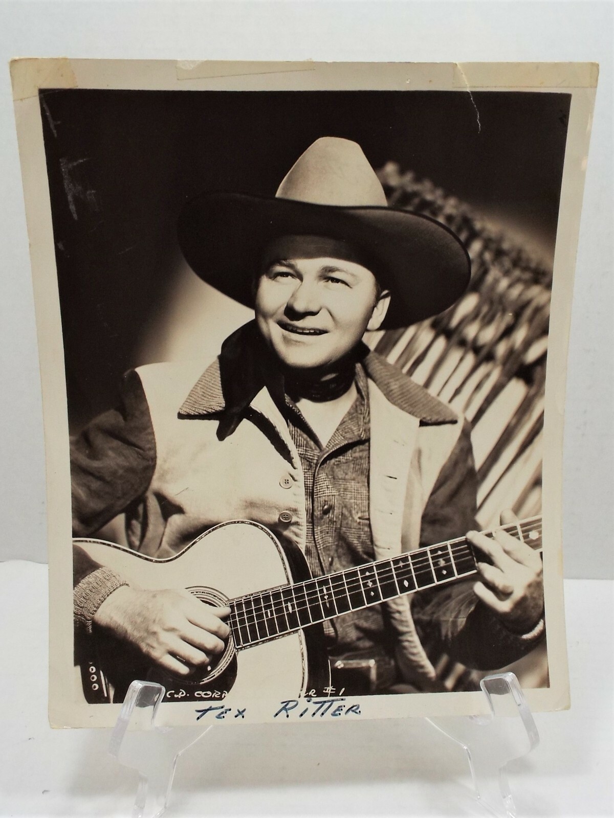 Vintage Picture Of Tex Ritter A Great Western Movie Star & Singer