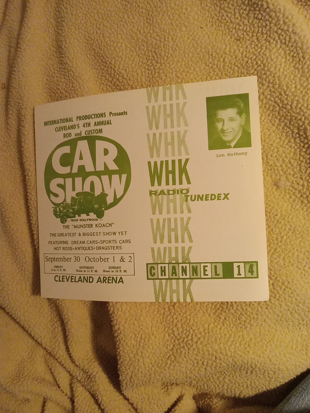 The Munsters Koach 1966 Car Show WHK Radio Station Records Chart Cleveland Ohio