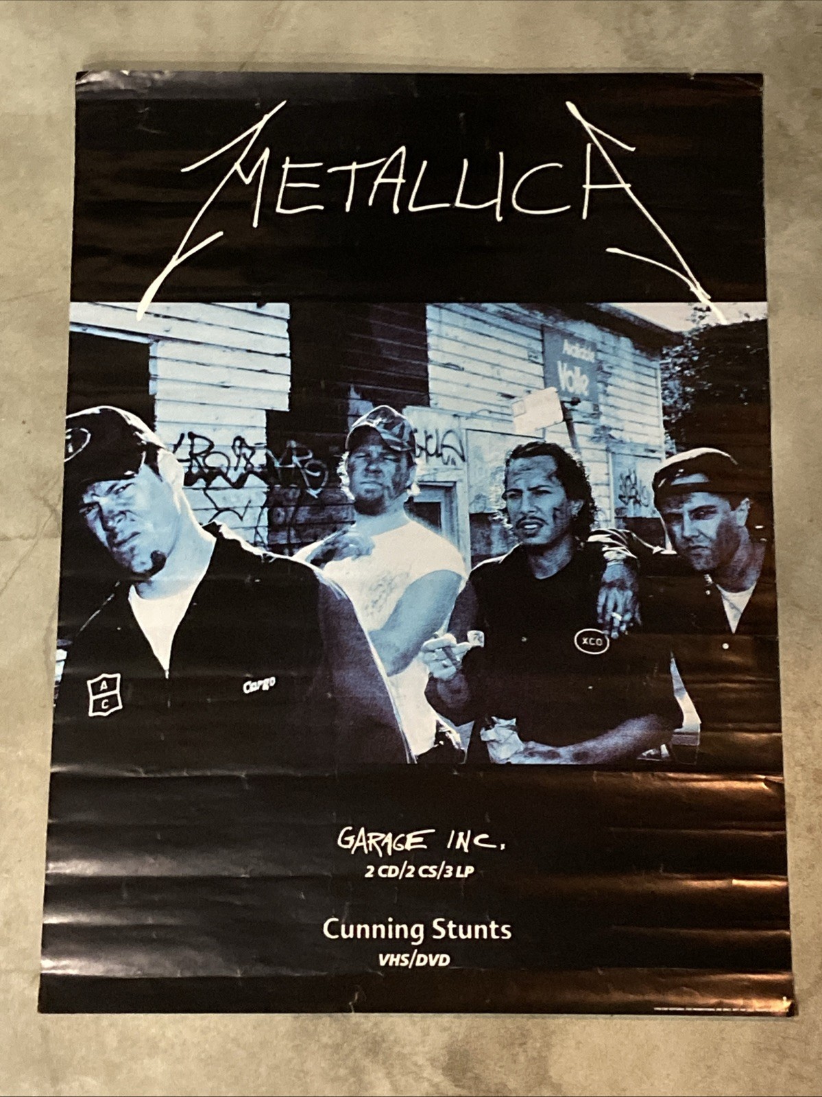 Metallica Garage Inc – Cunning Stunts Promo Poster (1998) 18×24”