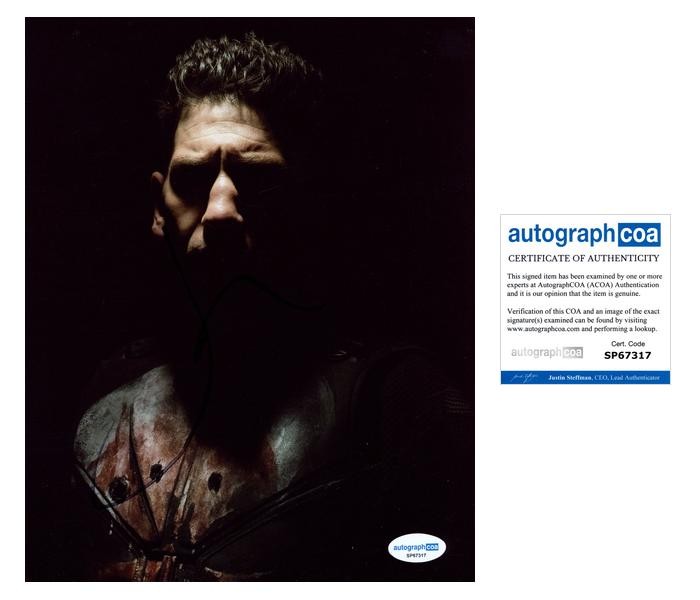 Jon Bernthal “The Punisher” AUTOGRAPH Signed ‘Frank Castle’ 8×10 Photo D ACOA