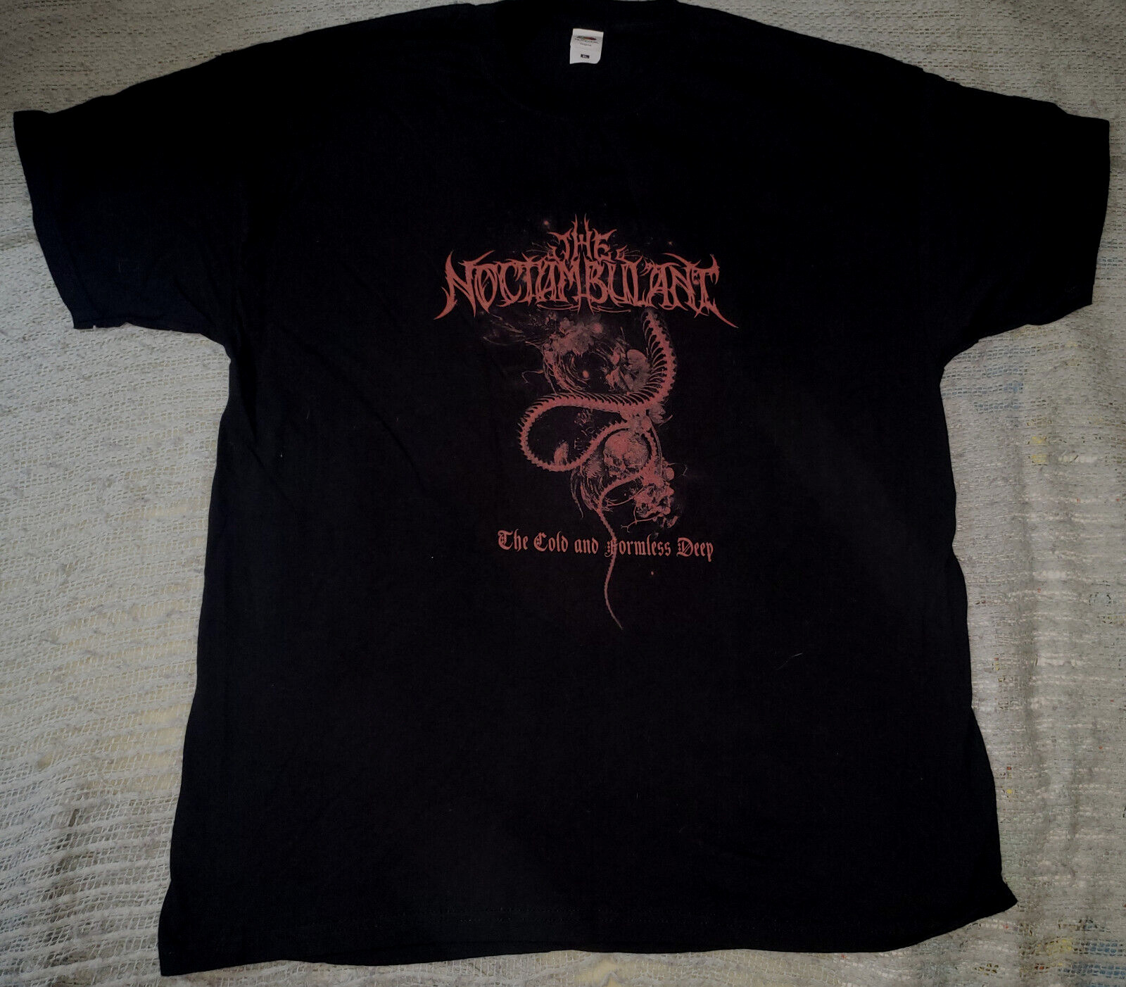 Authentic THE NOCTAMBULANT Cold and Formless Deep Tour Shirt 2019 XL black metal