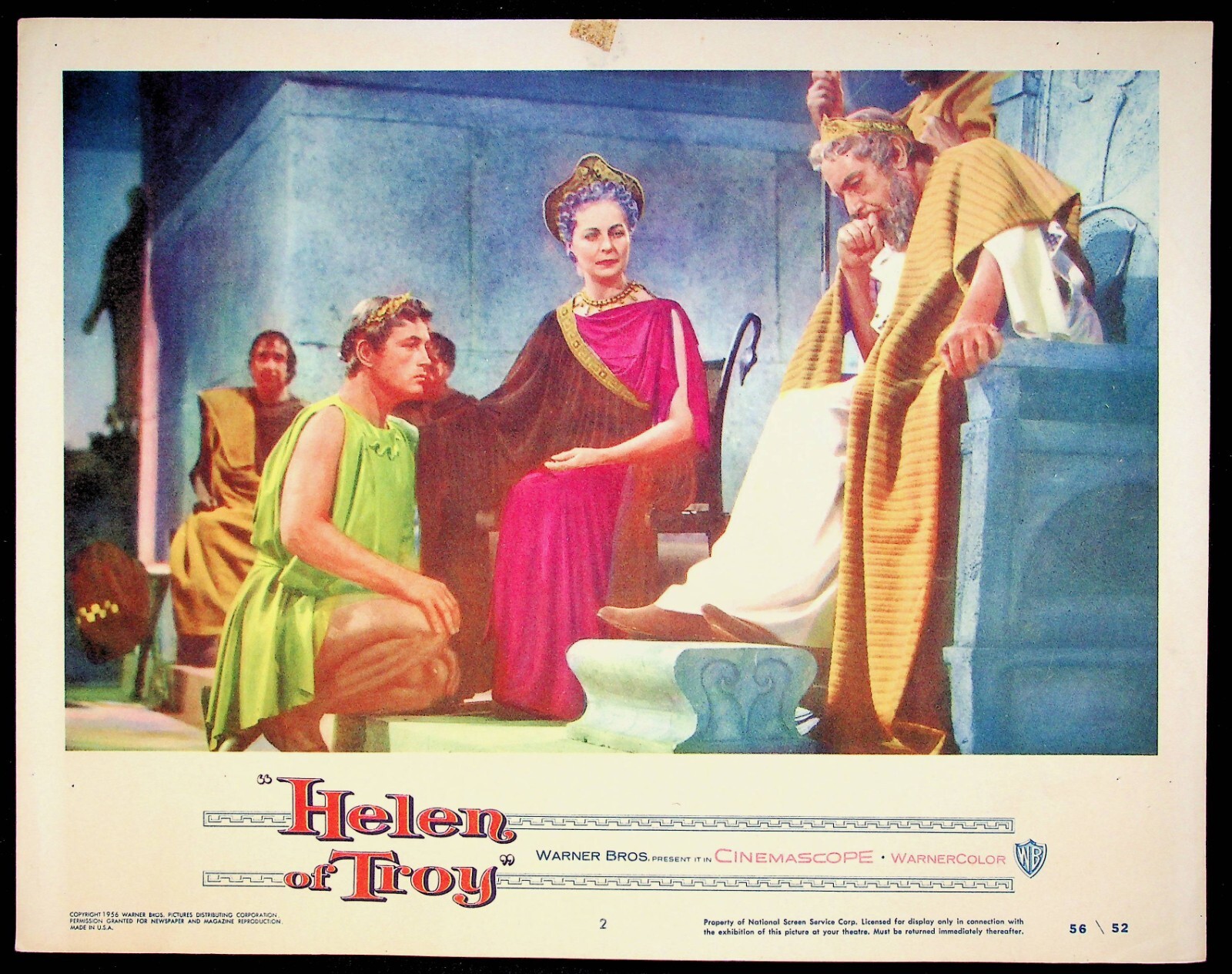 Helen of Troy Original Lobby Card 2 Historical Romance Movie Trojan War