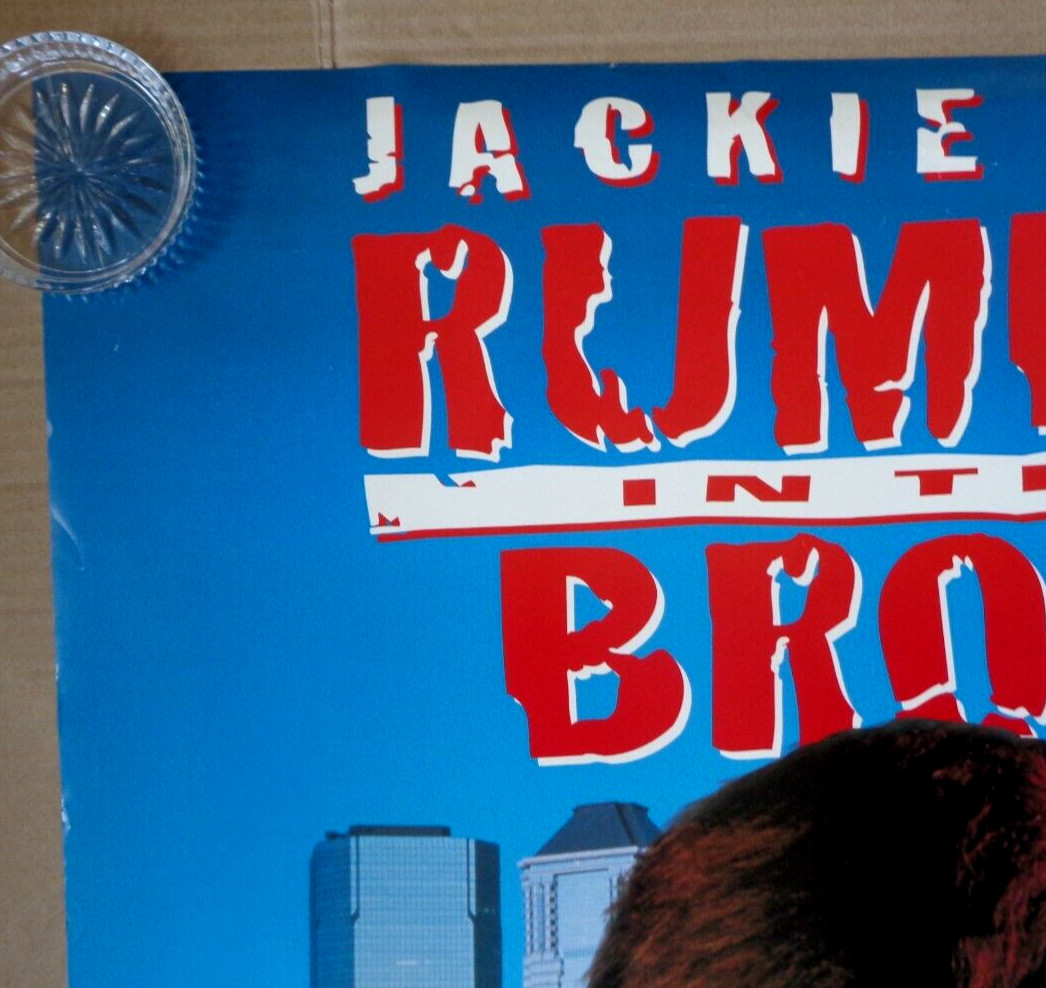 Rumble In The Bronx 1995 Original U.S. 2-Sided Home Video Poster Jackie Chan
