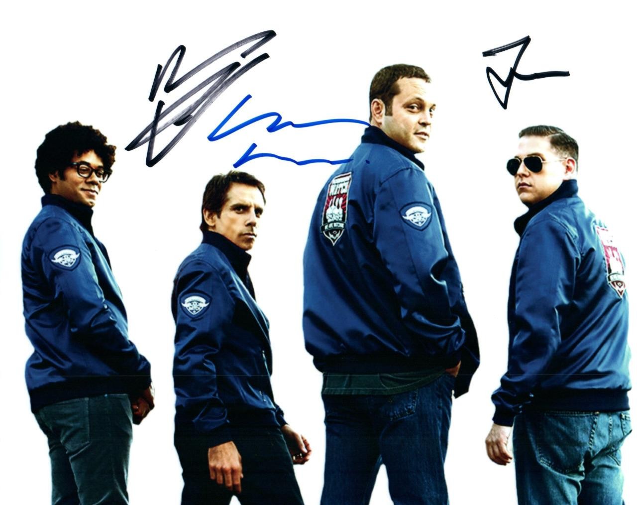 Ben Stiller Vince Vaughn Jonah Hill autographed 8×10 Photo signed Picture COA