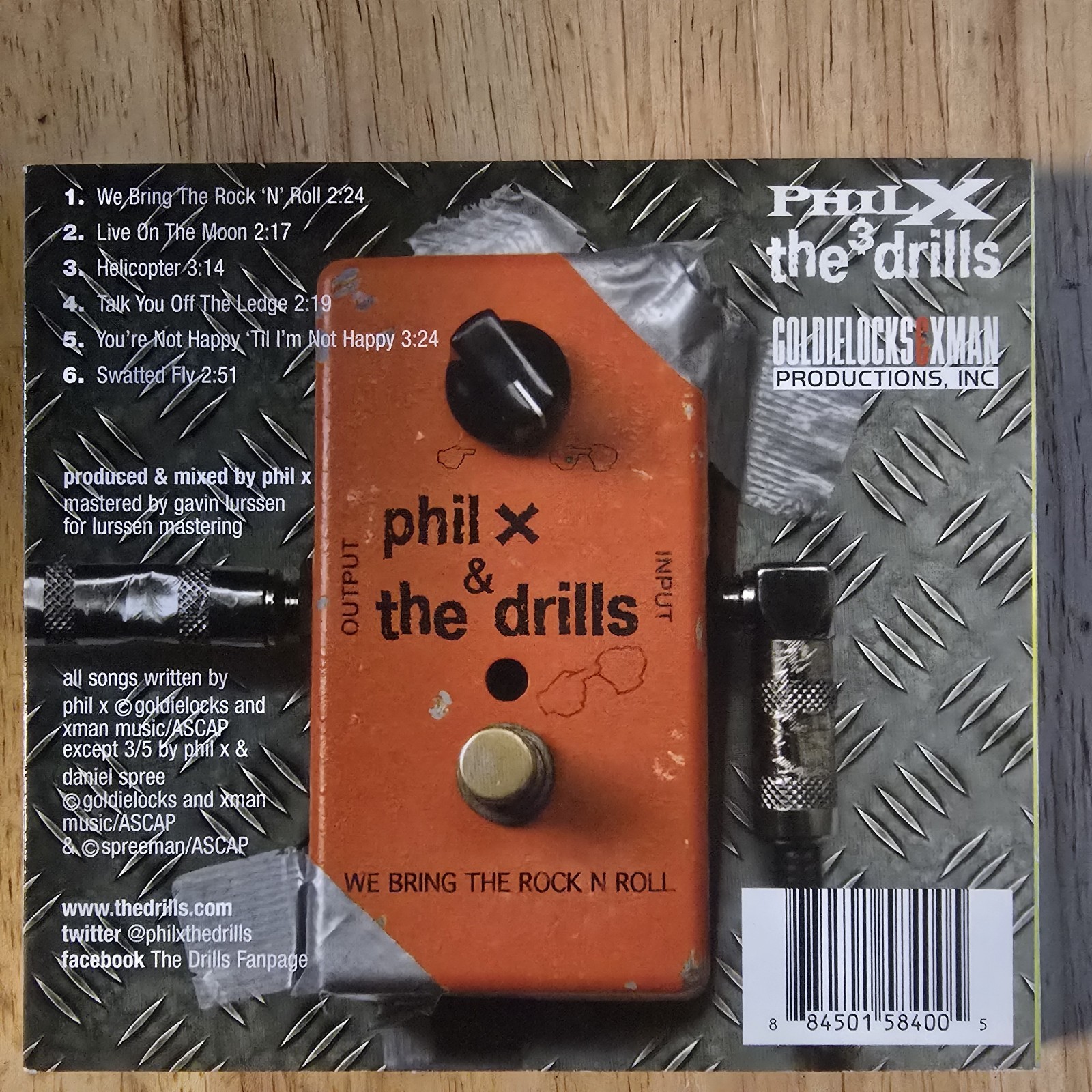 Phil X & The Drills We Bring The Rock N Roll Autographed Original Music CD