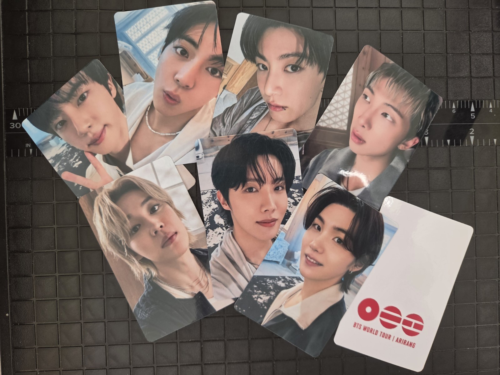 BTS World Tour ARIRANG Tampa Las Vegas Photocard Full Set
