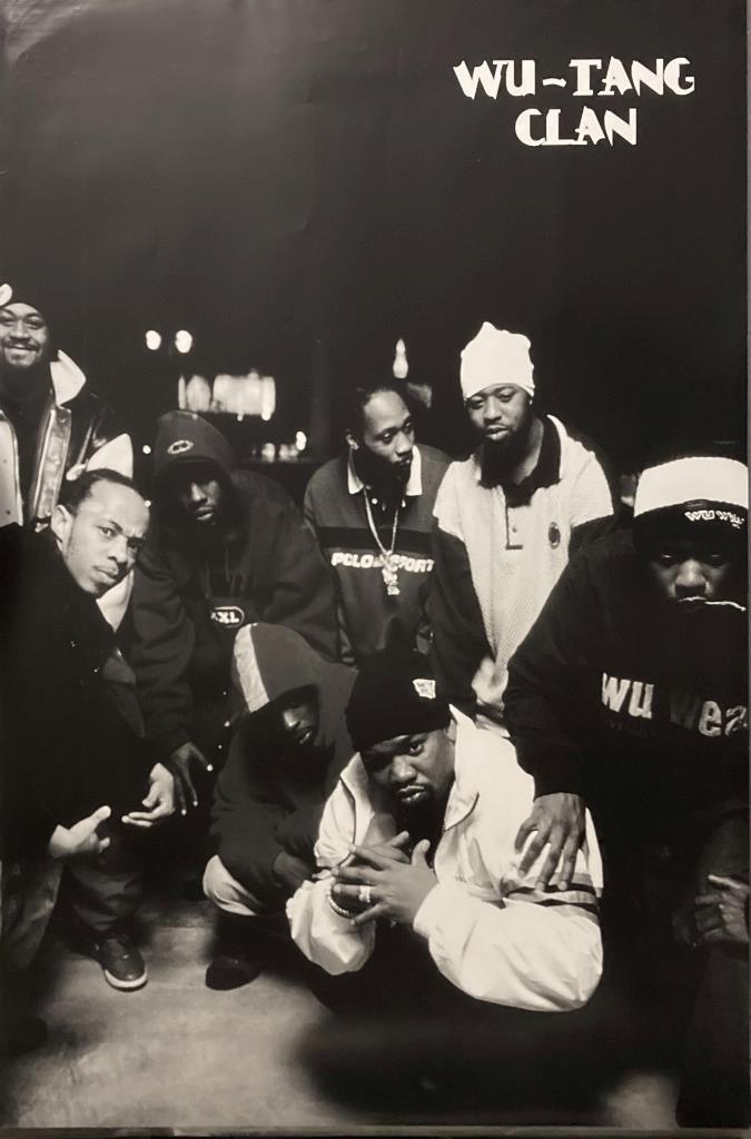 Wu-Tang Clan Group Shot Black & White Poster Large 24″ x 36″ Hip Hop Music Rap