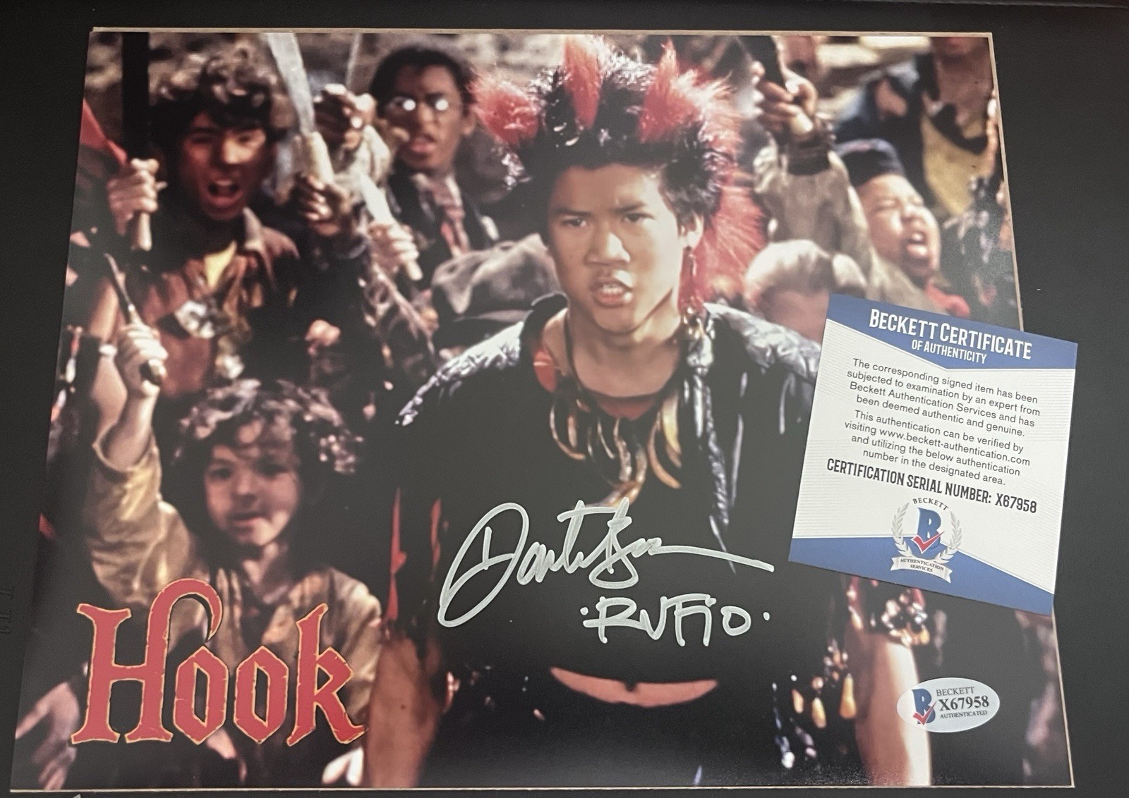 DANTE BASCO Signed Autograph BAS Beckett HOOK Inscribed RUFIO 8×10 Photo
