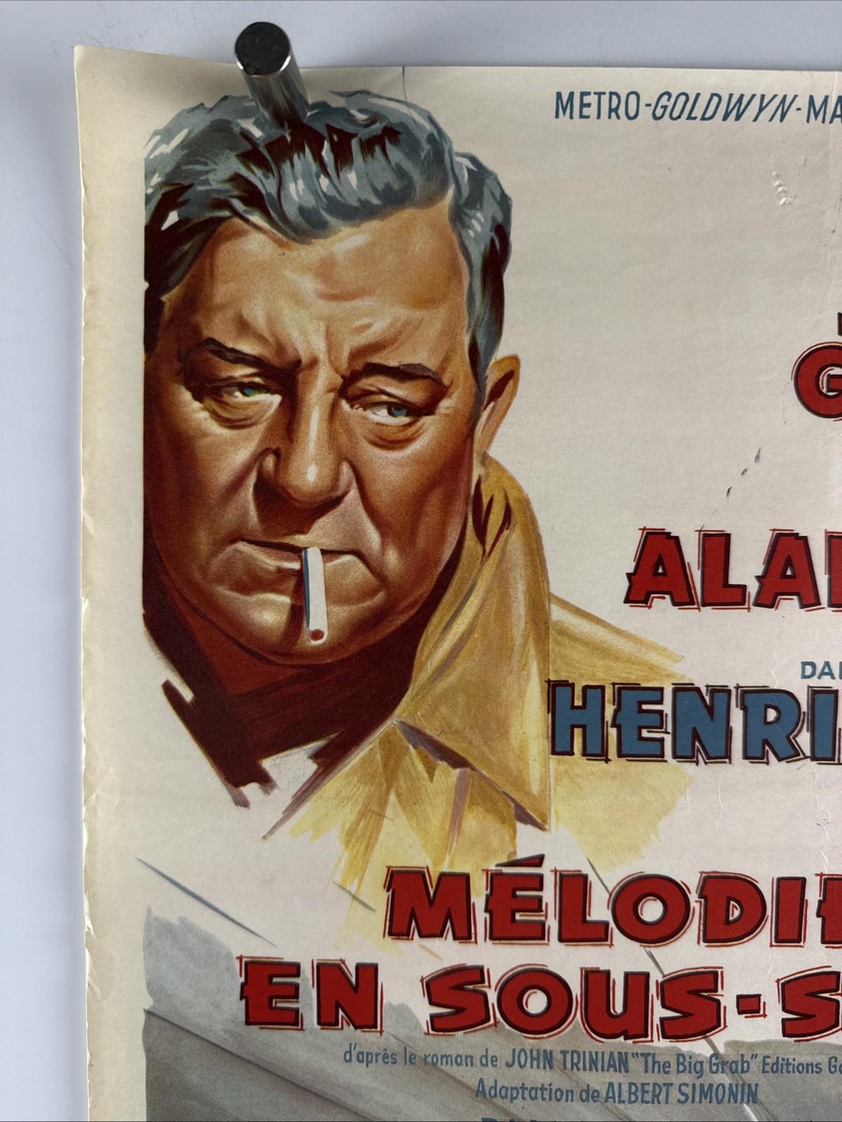 ANY NUMBER CAN WIN Movie Poster (Fine) Belgian 1963 14.5×18.5 Jean Gabin 111
