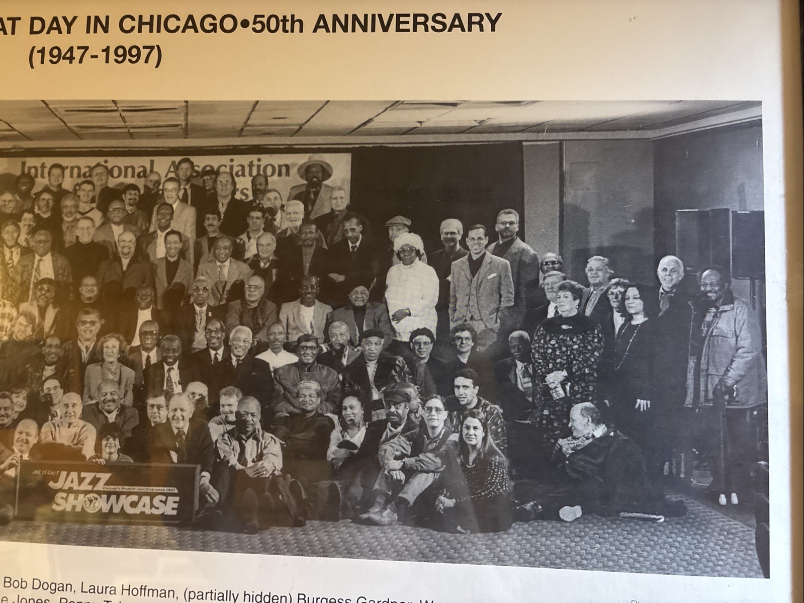 1997 Jazz Musicians Showcase Poster “A Great Day In Chicago” 50th Anniversary