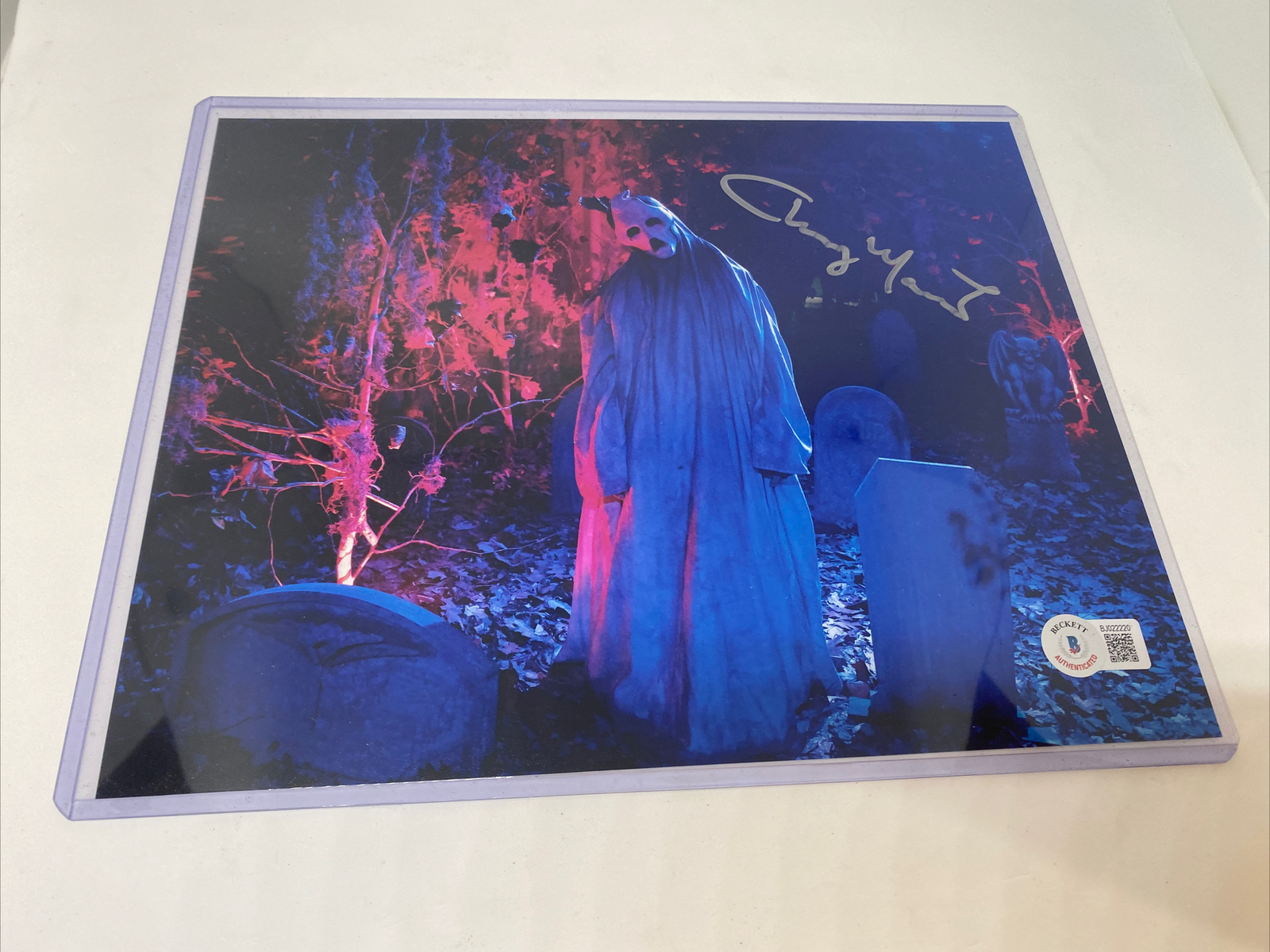Chaney Morrow (Ghost in Haunt) -Signed 8×10 BAM! Horror Photo w/Beckett COA
