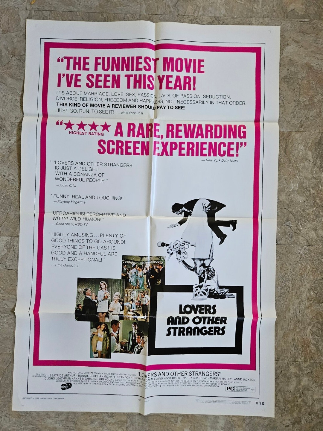 Lovers And Other Strangers 1970 Original Movie Poster 27″ X 41″ Bea Arthur