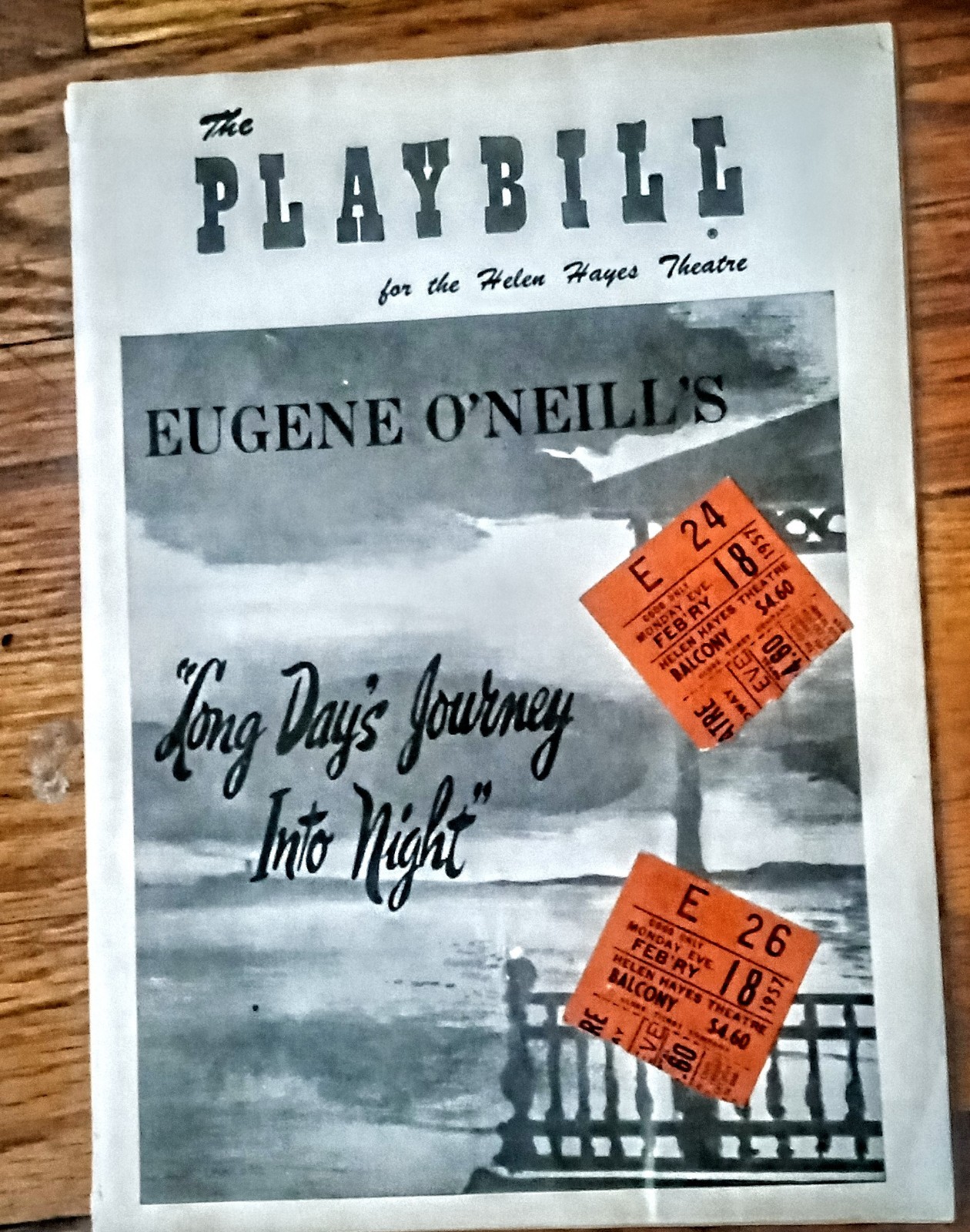 Feb 18 1957 – Helen Hayes Theatre Playbill – Long Day’s Journey Into Night