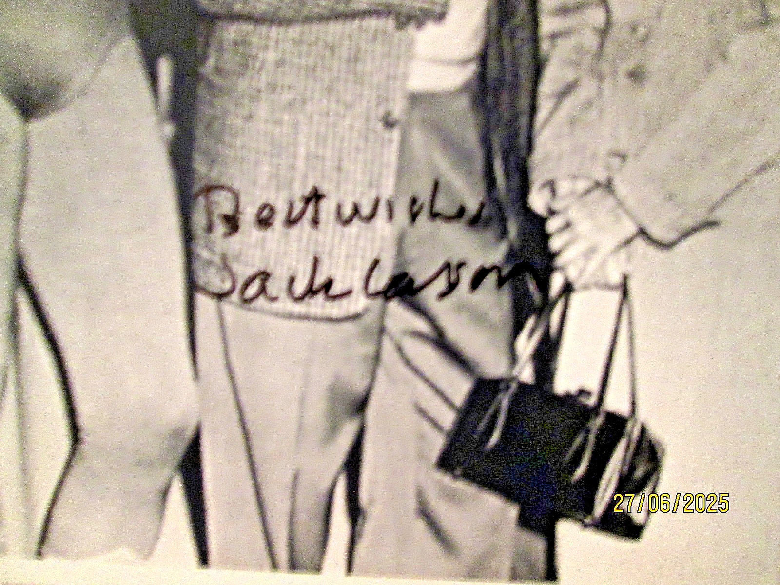 JACK LARSON : JIMMY OLSON (ORIGINAL AUTOGRAPH PHOTO) CLASSIC SUPERMAN TV SHOW
