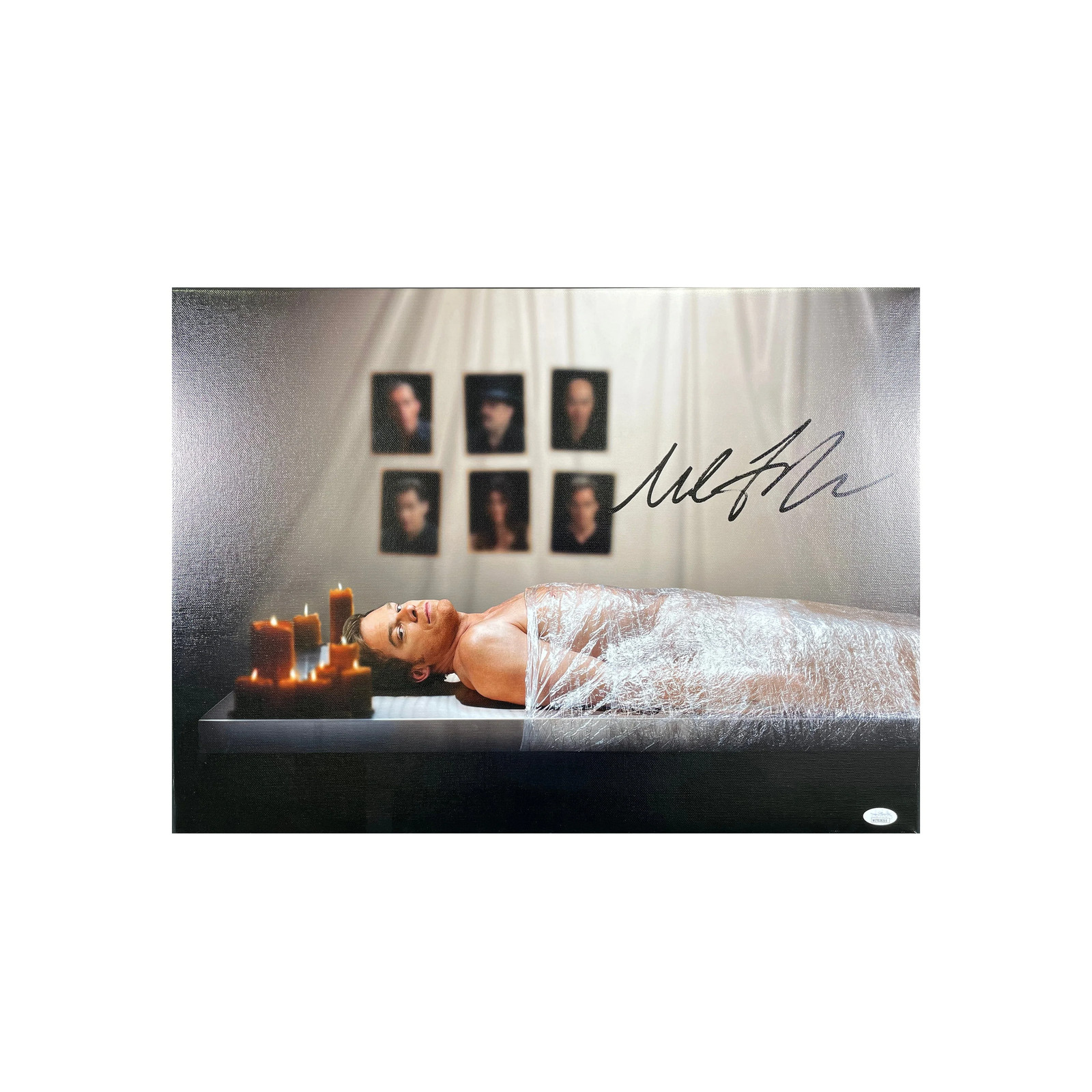 Michael C. Hall Autographed 18×24 Stretched Canvas Dexter Signed JSA COA