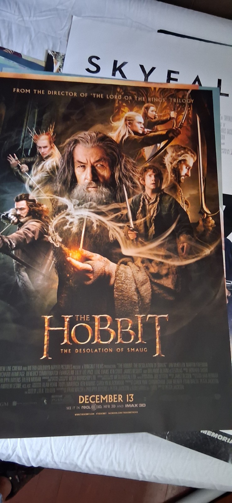 THE HOBBIT: THE DESOLATION OF SMAUG Original One Sheet Movie Poster – 2013