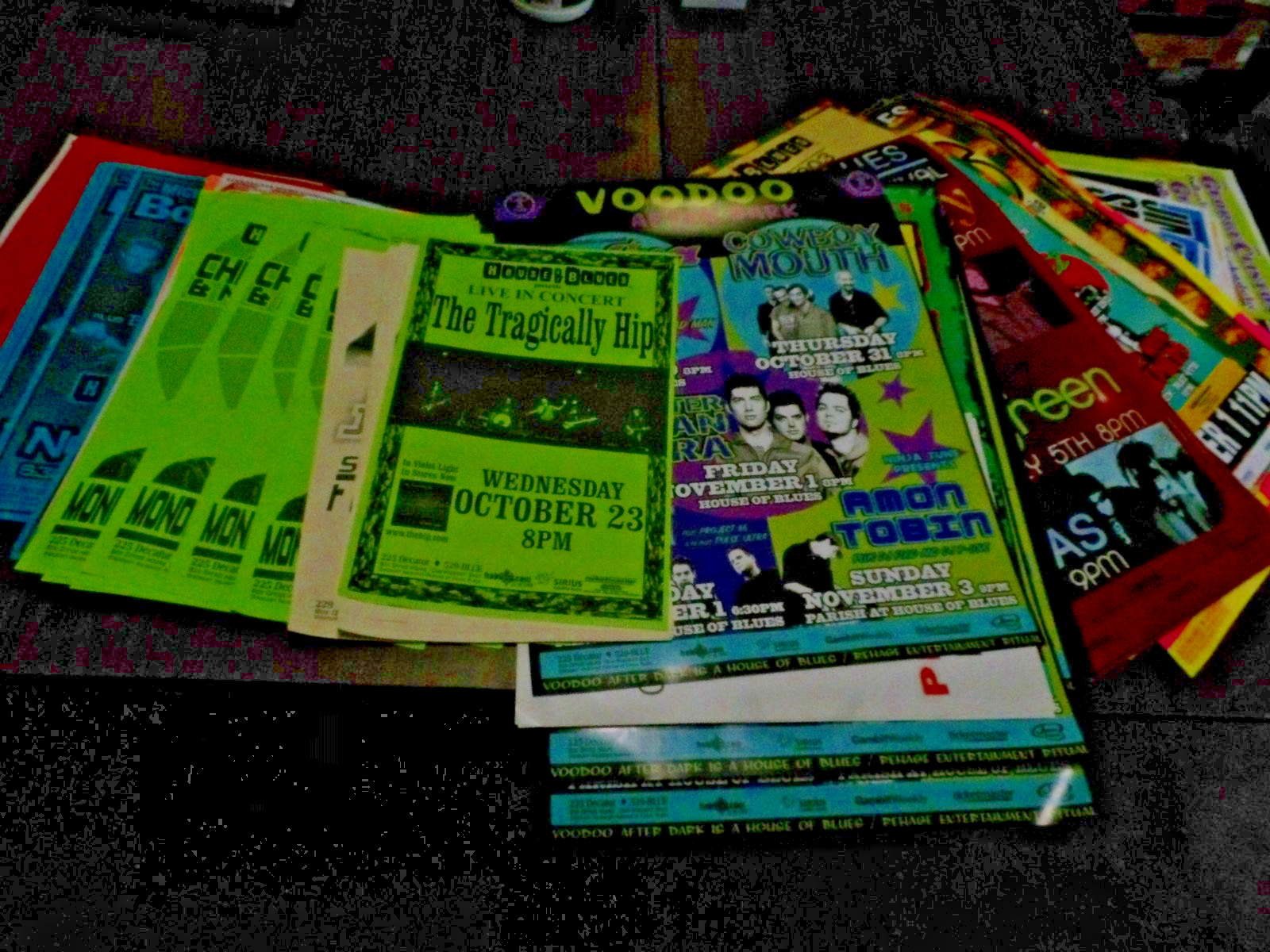 Big Lot Early 2000’s Concert Posters, Mostly House of Blues New Orleans, 80+