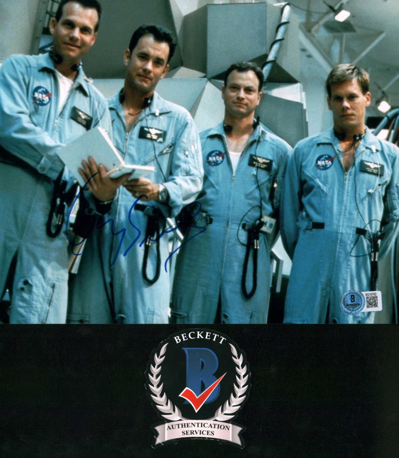 GARY SINISE SIGNED APOLLO 13 8X10 PHOTO RON HOWARD FILM BAS COA
