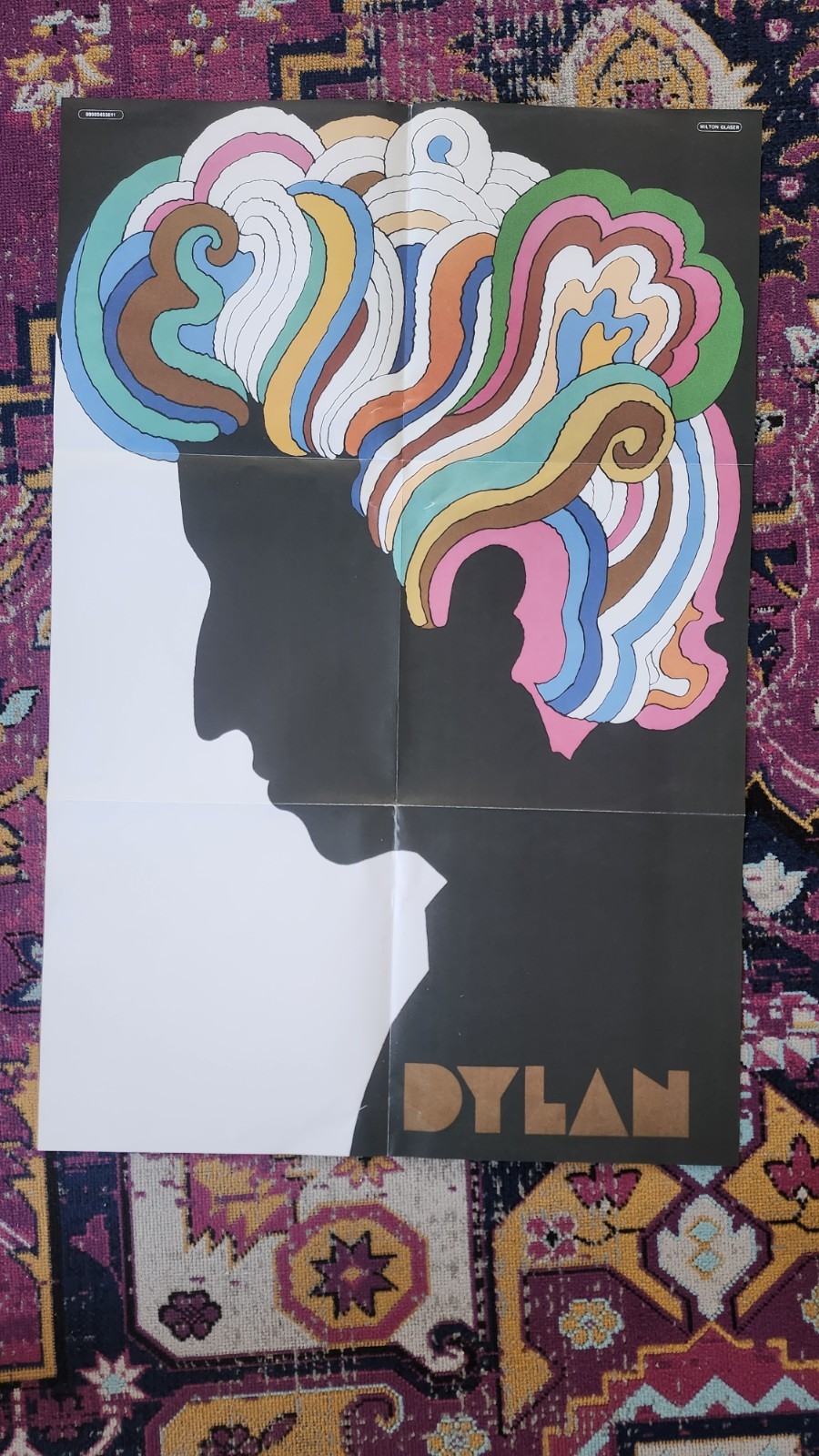 Bob Dylan Full Size Poster Columbia Records Insert Milton Glaser Ready 4 Frame