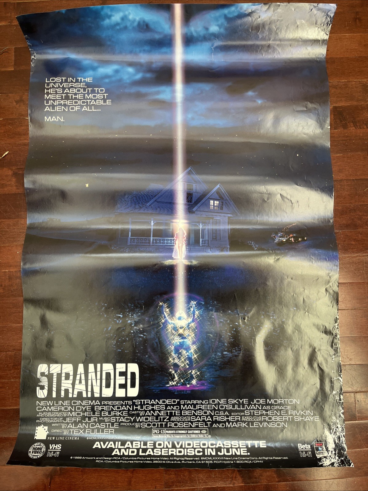 1988 “Stranded” Home Video Movie Poster Rolled 1 Sheet Ione Skye 40″ x 27″