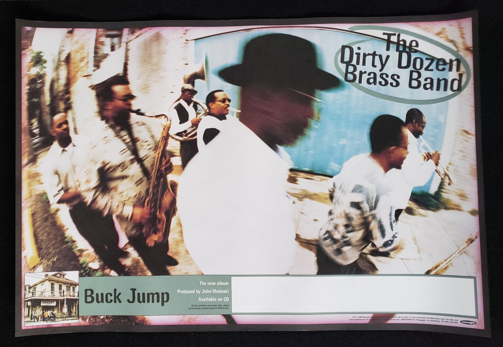 Dirty Dozen Brass Band Buck Jump RARE 1999 Record Label Promo Poster 22×15
