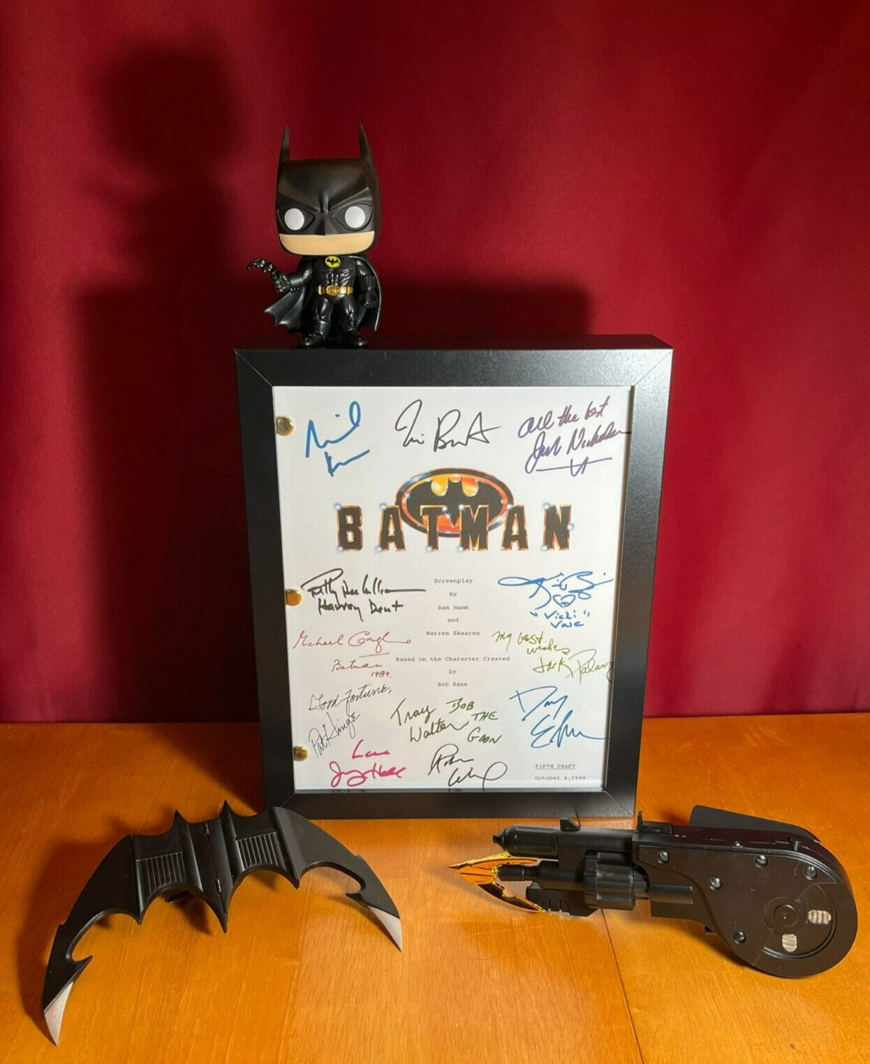 Batman 1989 Script Cast-Signed – Autograph Reprints – 129 Pages – Michael Keaton