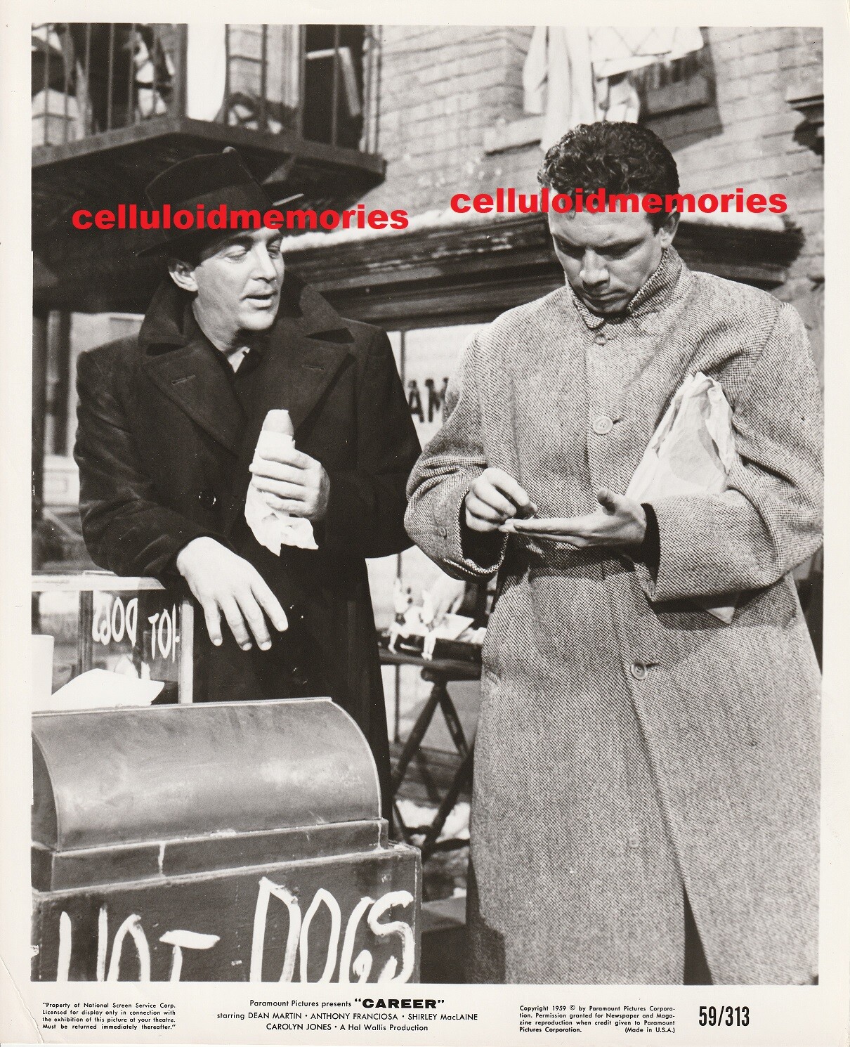 Original Vintage Photo 1959 Career Dean Martin Anthony Franciosa # 313