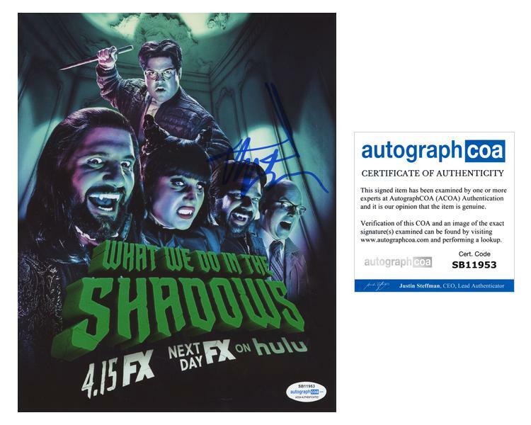 Matt Berry & Harvey Guillen “What We Do in the Shadows” SIGNED 8×10 Photo ACOA