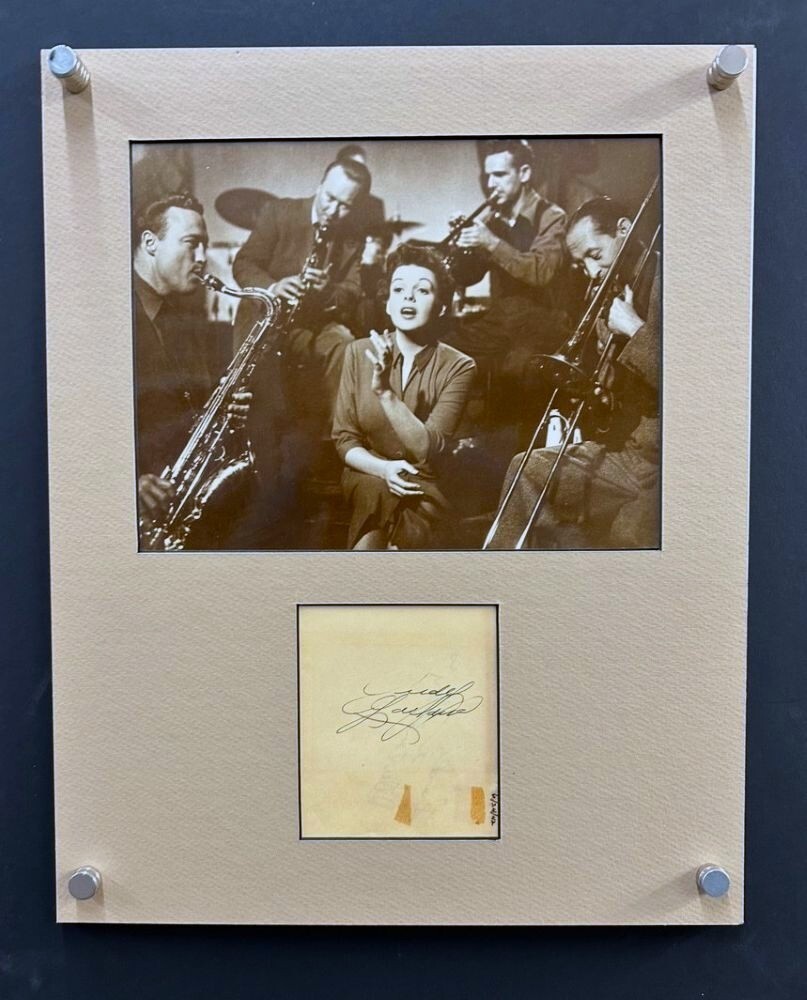 JUDY GARLAND Autograph 1942 Star is Born Wizard of Oz RARE *Hollywood Posters*