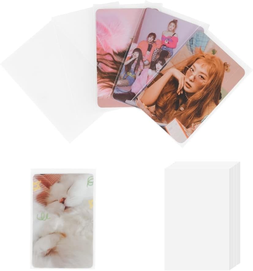K-Pop and Polaroid Card Protector Sleeves – 100 Clear 200 Microns Ultra Shields