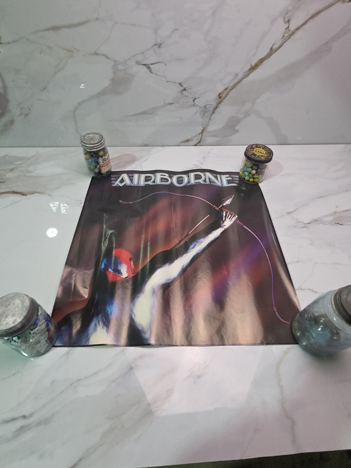 Vintage AIRBORNE- 1979 PROMO poster 23×23 CBS Rare Record Store