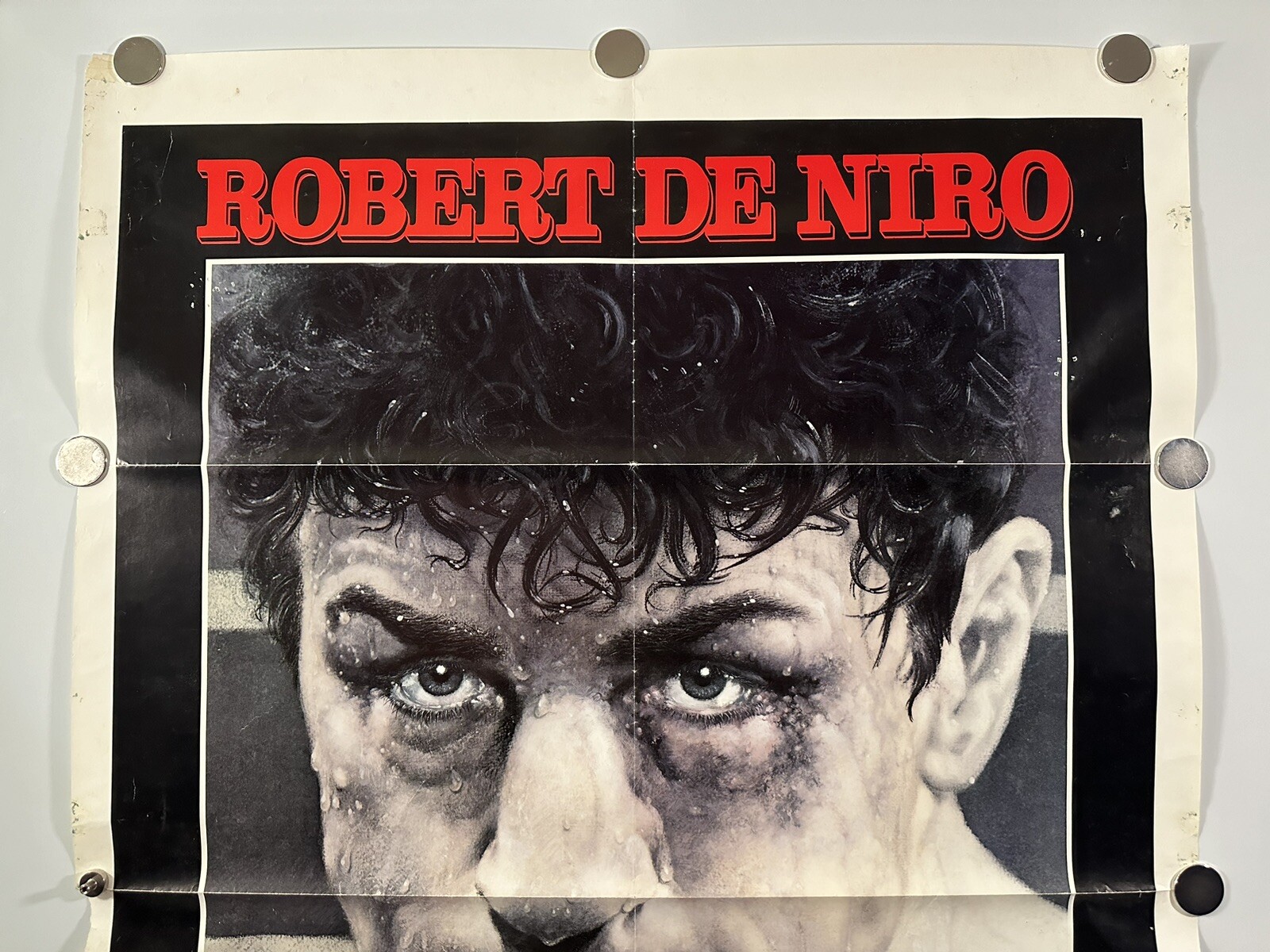 Original 1980 Raging Bull One Sheet Movie Poster 27X41 Inches – Folded