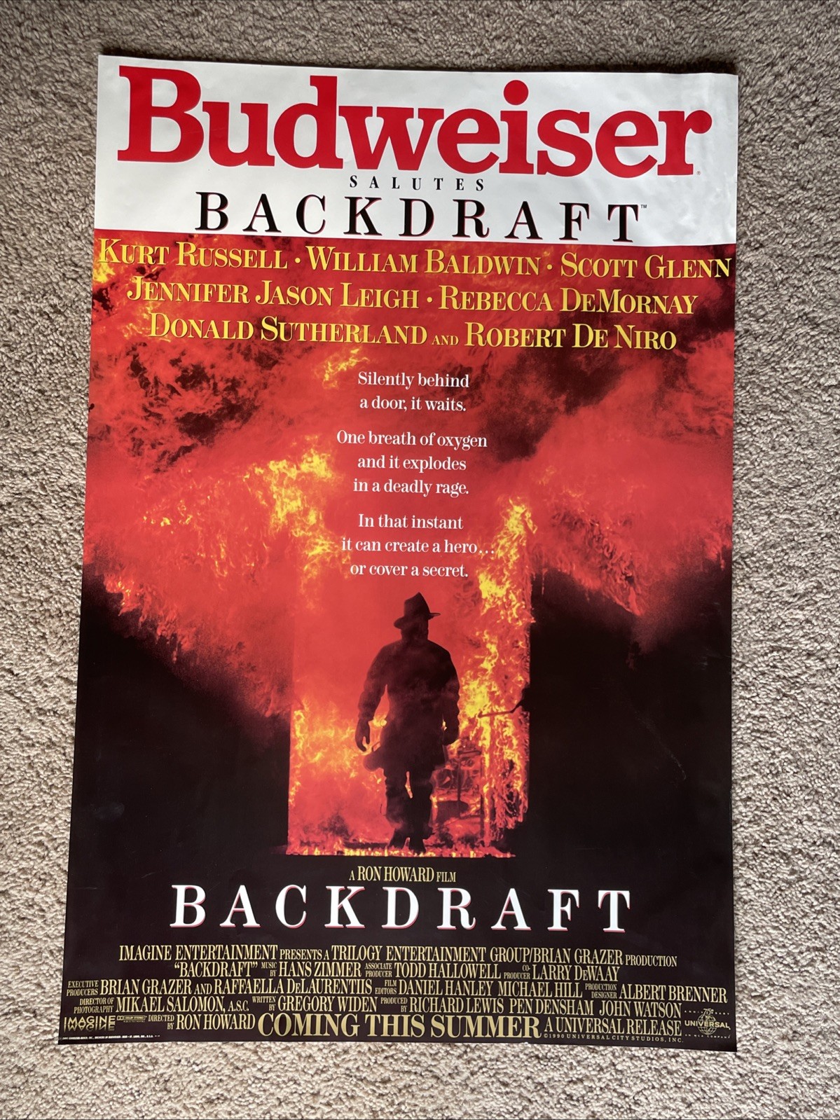 Misc Beer Posters-BACKDRAFT movie Budweiser-US Women Soccer-Dale Earnhardt-Magic