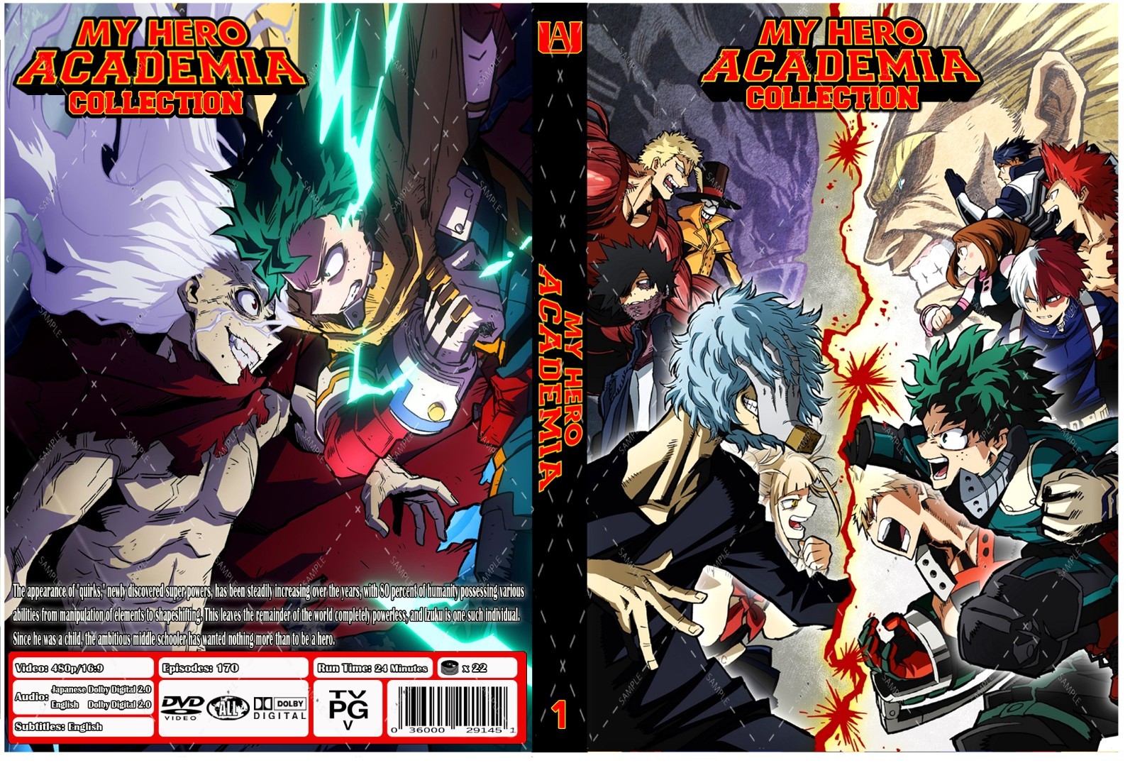 My Hero Academia Anime Complete Collection S 1-8 + Movies Dual Audio Eng/Jpn