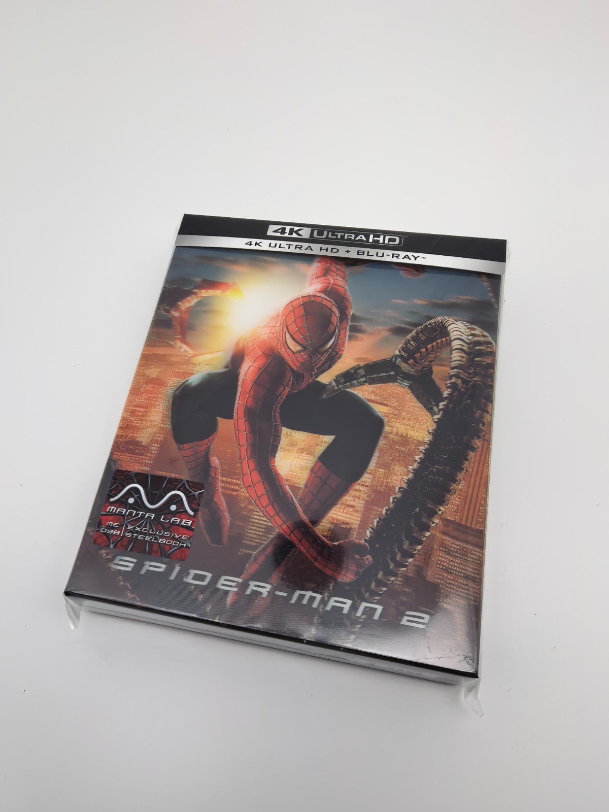 MANTA LAB SPIDER-MAN 24K UHD STEELBOOK DOUBLE LENTICULAR B, NEW/SEALED