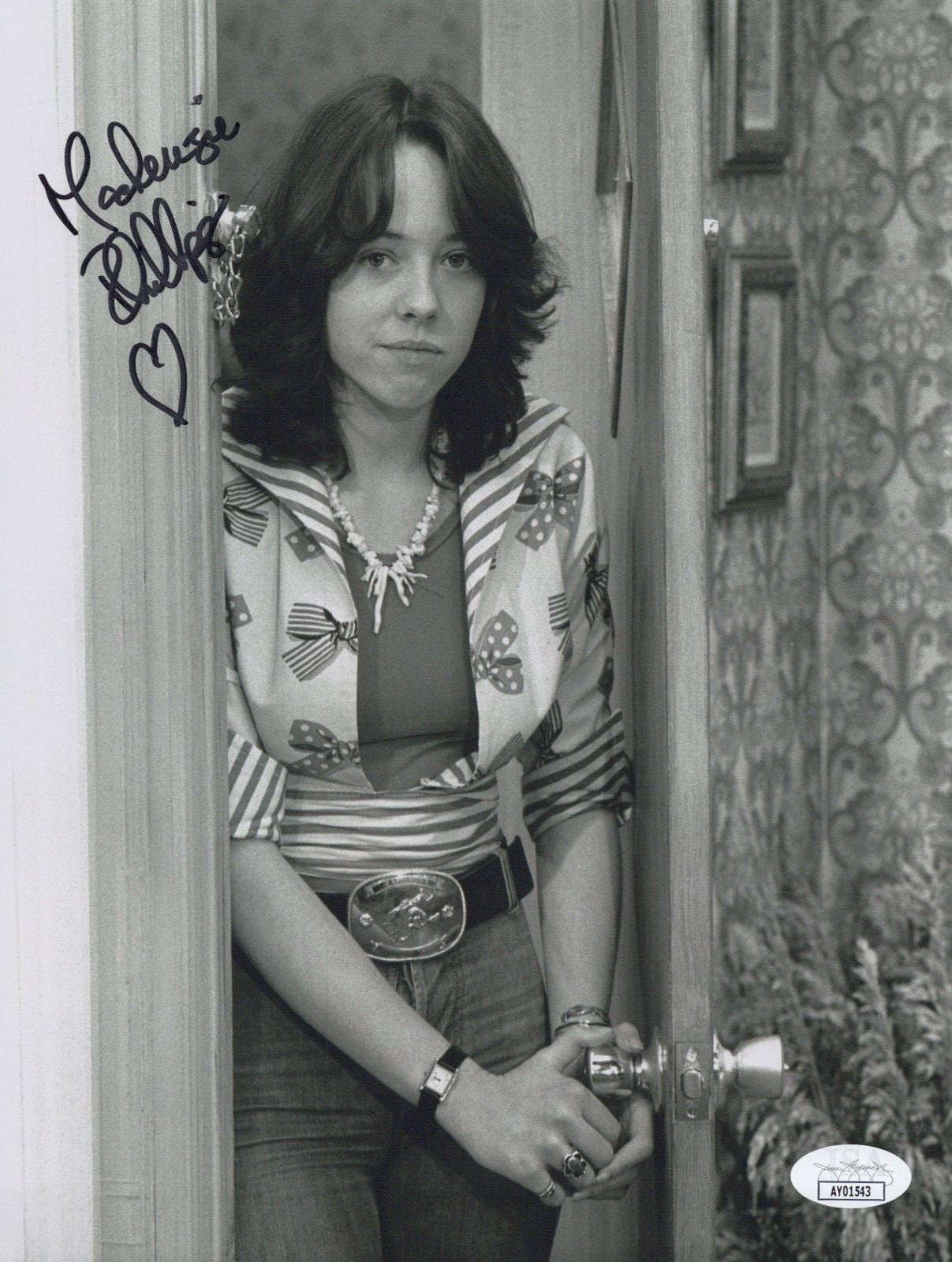 MACKENZIE PHILLIPS Signed ONE DAY AT A TIME 8×10 Photo JULIE Autograph JSA COA