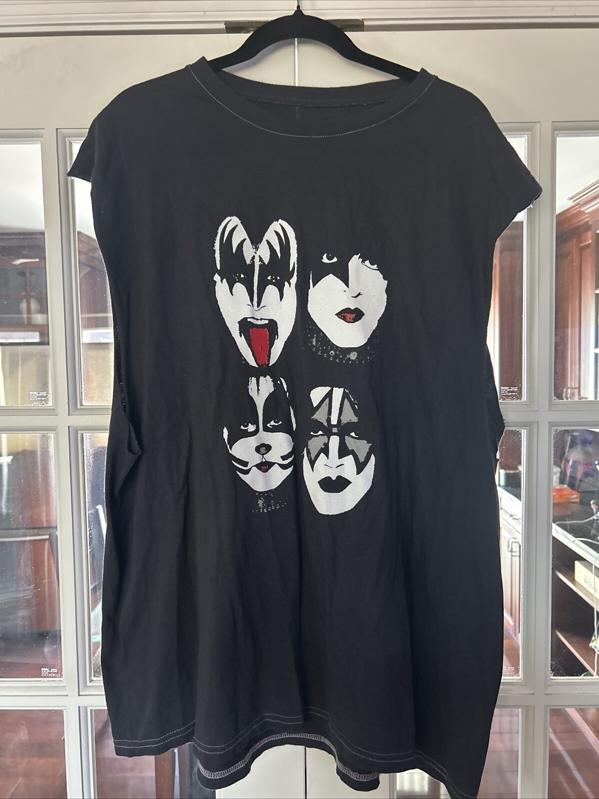 KISS muscle Tank Shirt Large L Gene Simmons Eric Singer Paul Stanley Thayer