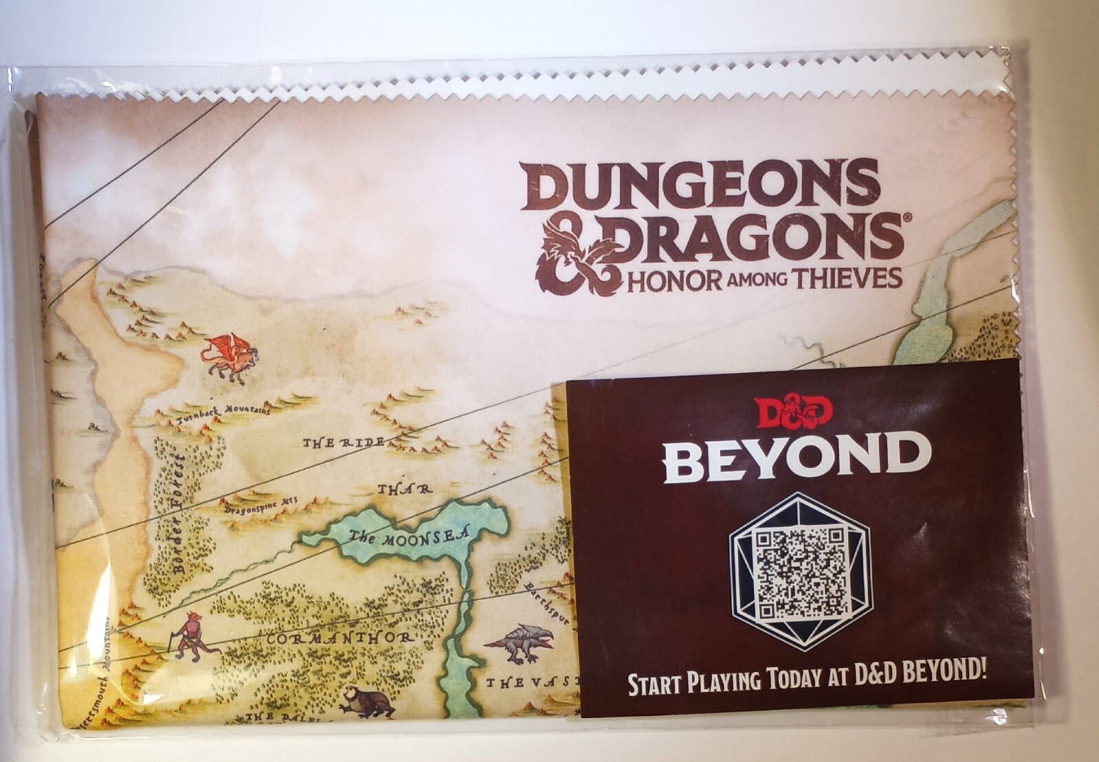 Dungeons & Dragons Honor Among Thieves Cloth Map Movie Promo SGA Cinemark AMC