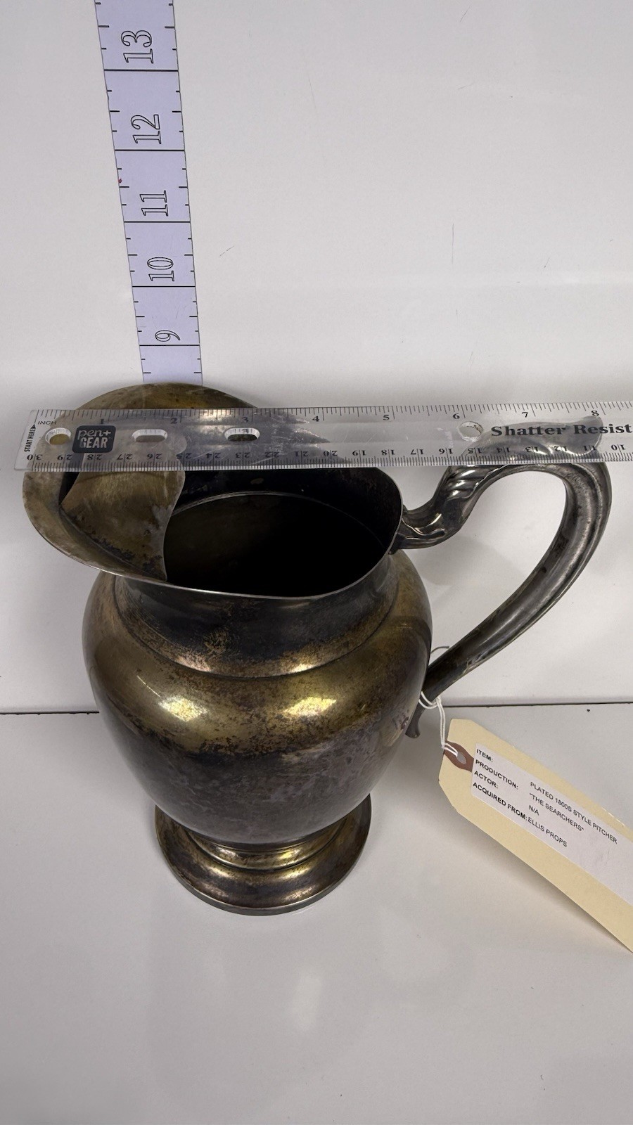 John Wayne The Searchers Movie Prop Wm A Rogers Pitcher Ellis COA & Tag