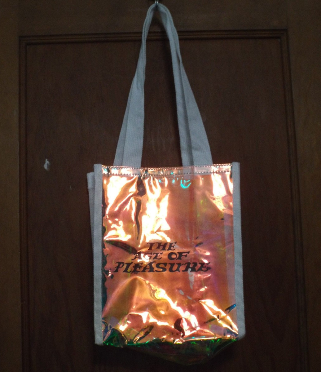 Janelle Monae “Age Of Pleasure” 7.5×9″ Promotional Iridescent Vinyl/Plastic Tote