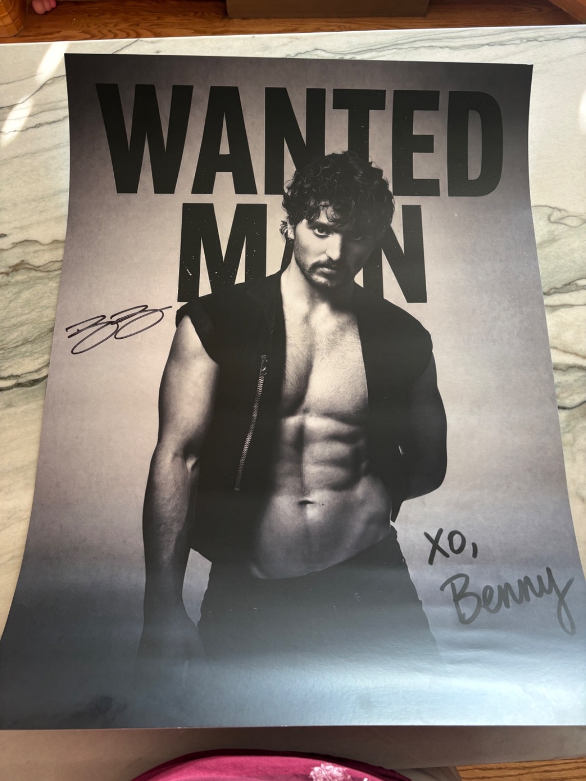 Benson Boone Wanted Man Signed Poster Limited Edition