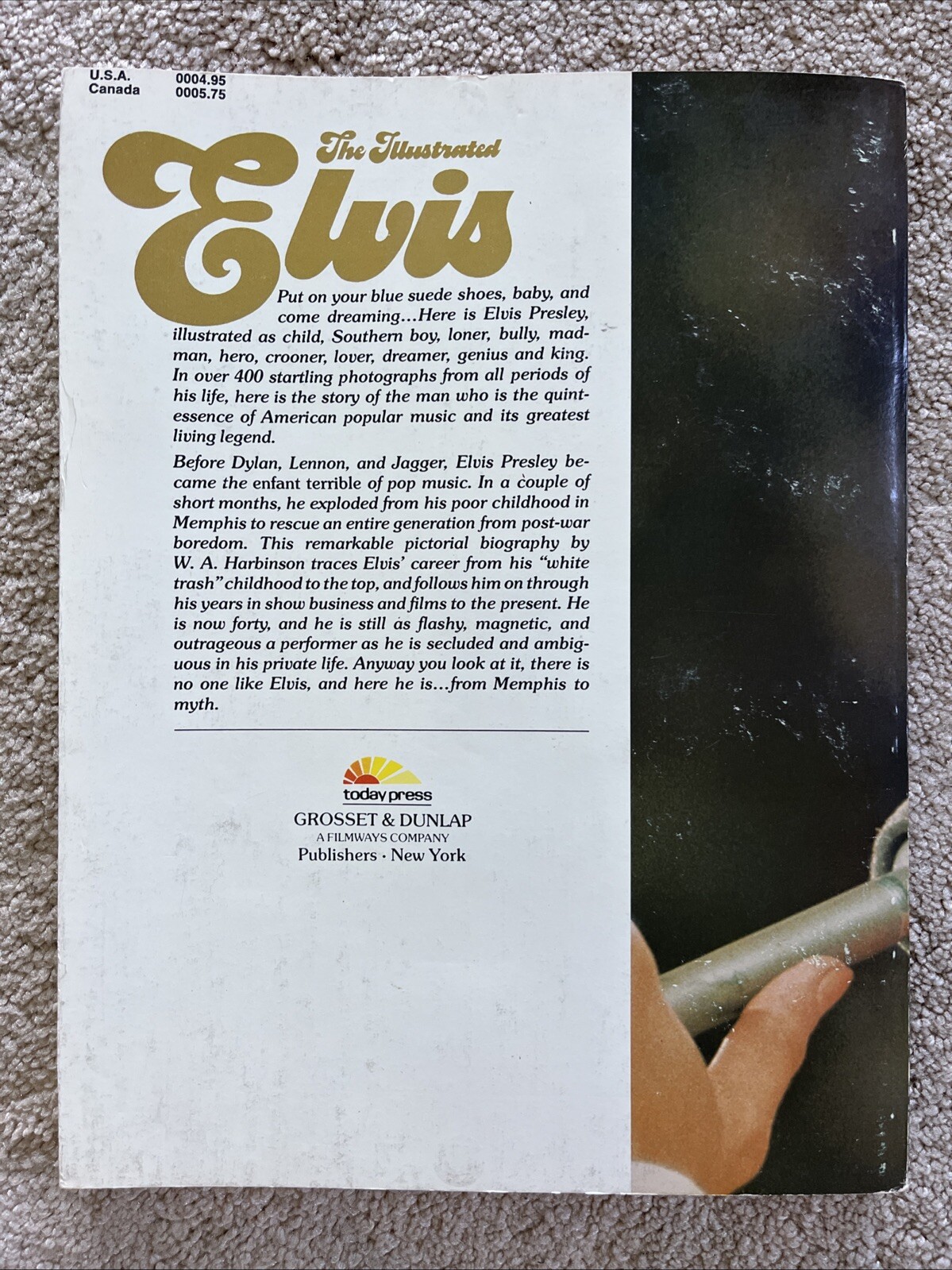 VINTAGE 1976 The Illustrated Elvis Presley Picture & Story Book W.A. Harbinson