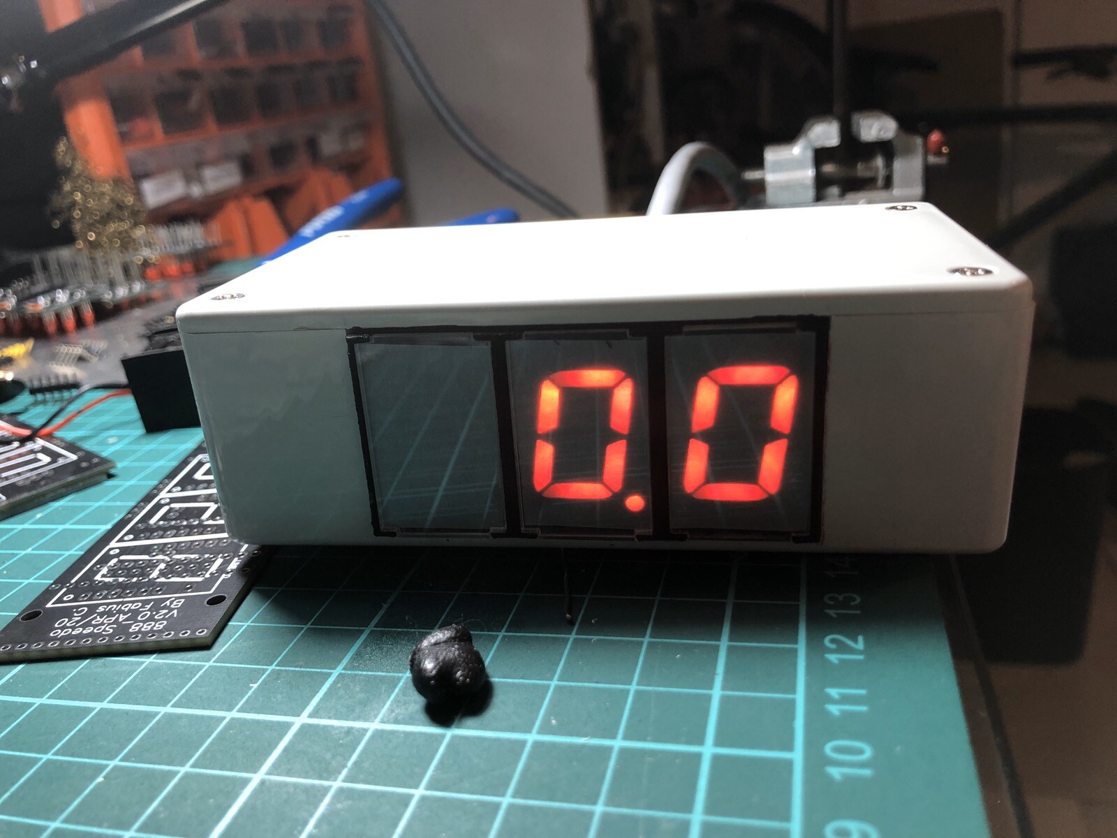 Back to the Future BTTF GPS Speedometer w/Stanley disp replicas and DB25 cord