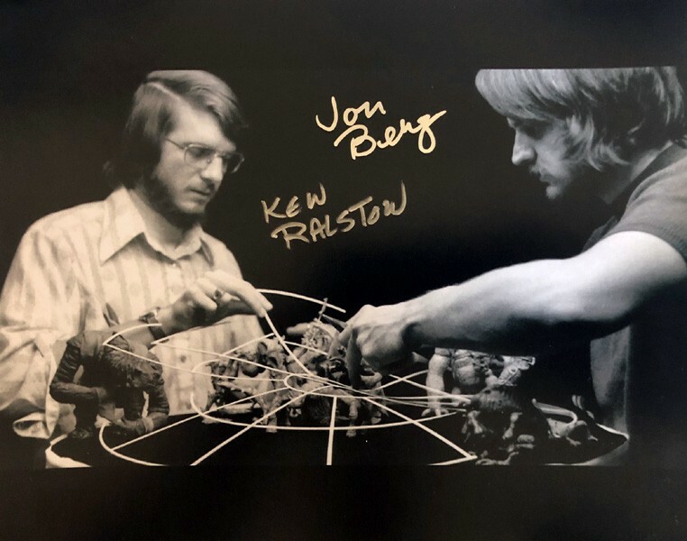 JON BERG KEN RALSTON SIGNED AUTOGRAPHED 8×10 PHOTO ILM STAR WARS BECKETT BAS