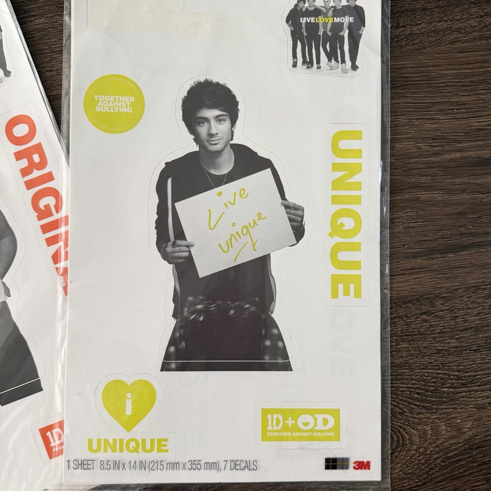 One Direction OD 1D sticker decals Harry Styles Limited Edition Merchandise