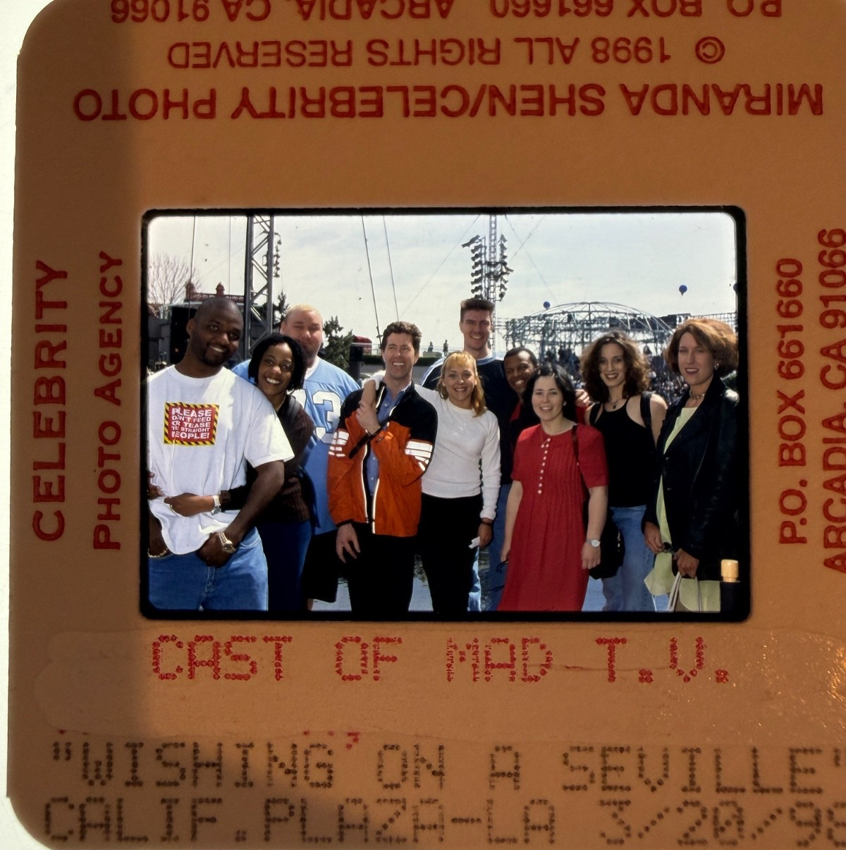 CAST OF MAD TV SERIES VINTAGE ORIG PHOTO 35MM SLIDE TRANSPARENCY 1389