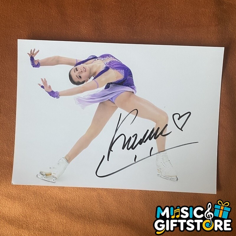 Kamila Valieva Autographed Signed Photo Autographs Figure Skating Rare 2024B #MU