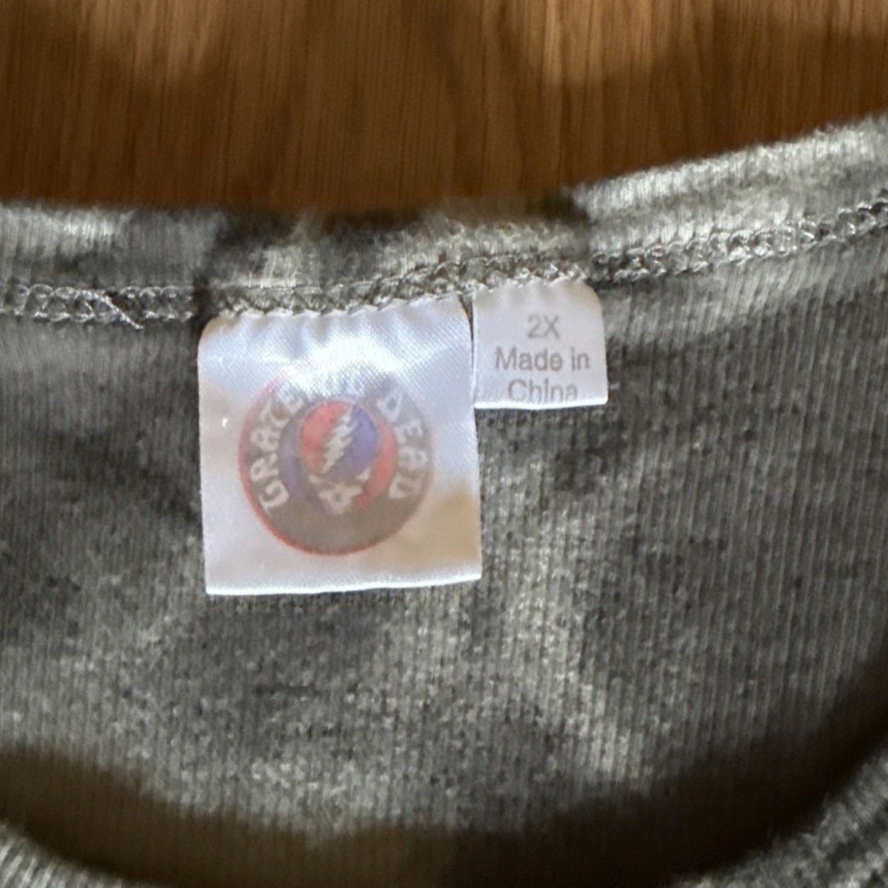 Grateful Dead Dancing Bears Tank Top Womens Gray Black Ribbed Tie-Dye Size 2x
