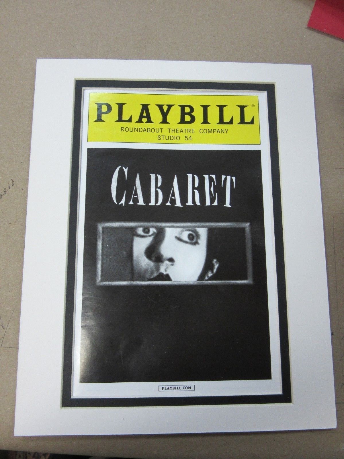 Picture Framing Mat for Playbill fits 8×10 Frame White with Black SET of 12