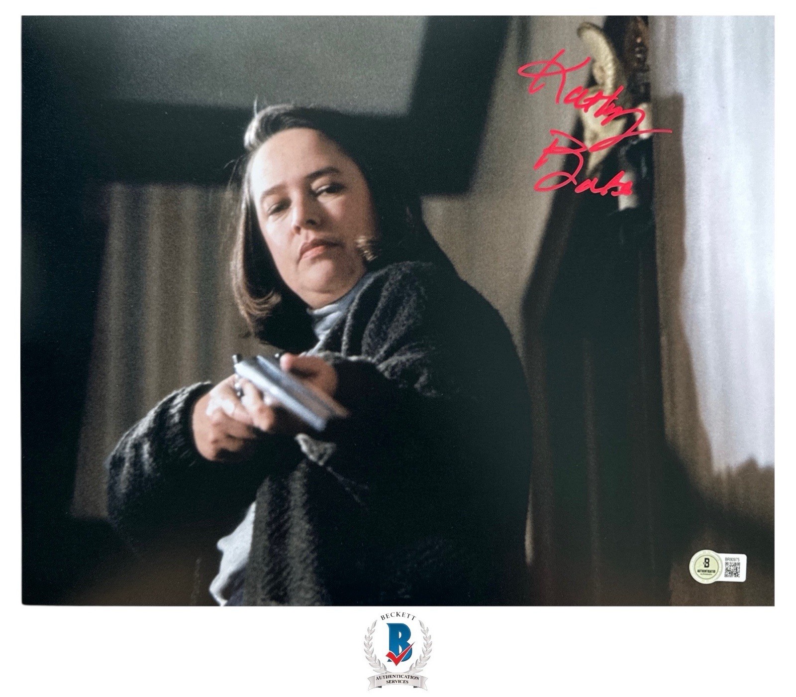 Kathy Bates Autograph Signed 11×14 Misery Annie Wilkes Photo with Beckett COA